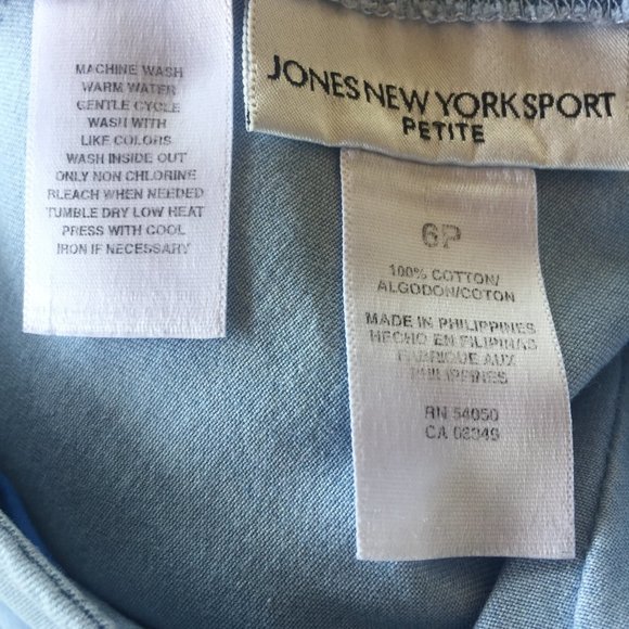 Jones New York Sport Size 6 Petite Blue Jean Skirt - Picture 7 of 7